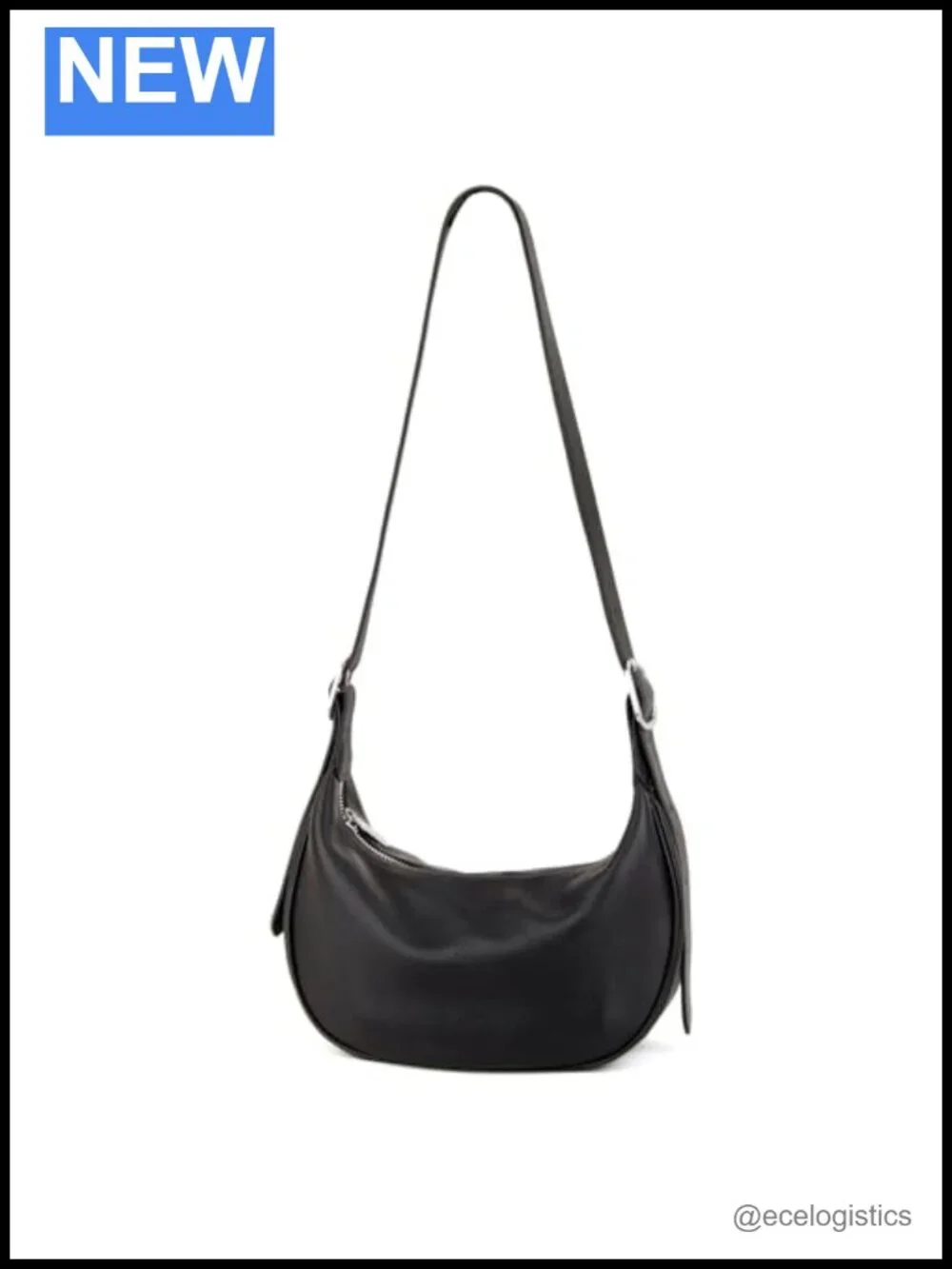Full Grain Real Leather Hobo Bag Women Crossbody Shoulder Purse